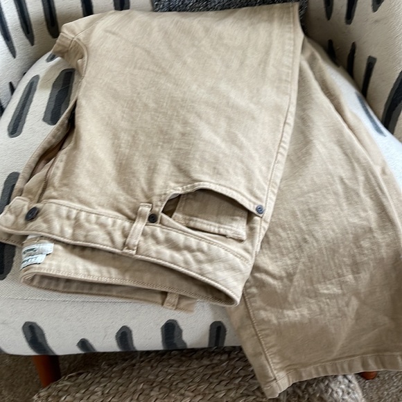 LL Bean classic fit khaki denim - Picture 2 of 2